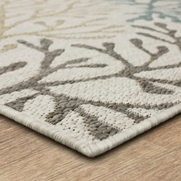 Outdoor Rugs-Kirkland's Home Navy Diamond Indoor/Outdoor Area Rug, 5X7 Blue