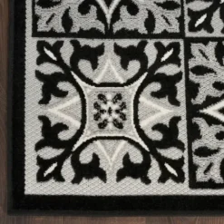 Outdoor Rugs-Kirkland's Home Navy Diamond Indoor/Outdoor Area Rug, 5X7 Blue