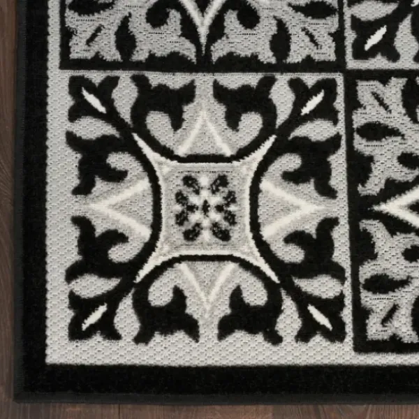 Outdoor Rugs-Kirkland's Home Navy Diamond Indoor/Outdoor Area Rug, 5X7 Blue