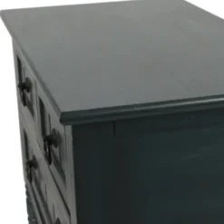 Console Tables-Kirkland's Home Navy 3-Drawer Console Table Blue