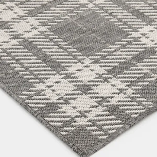 Outdoor Rugs-Kirkland's Home Navy Embellished Scroll Indoor/Outdoor Rug, 4X7 Blue/White