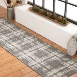 Outdoor Rugs-Kirkland's Home Navy Embellished Scroll Indoor/Outdoor Rug, 4X7 Blue/White
