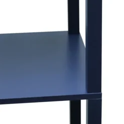 Floor Lamps-Kirkland's Home Navy Etagere Shelf Charging Floor Lamp Blue