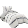 Duvets-Kirkland's Home Navy Farmhouse Stripe 2-Pc. Twin Xl Duvet Set Blue