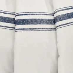 Blankets & Throws-Kirkland's Home Navy Farmhouse Stripe Throw Blue
