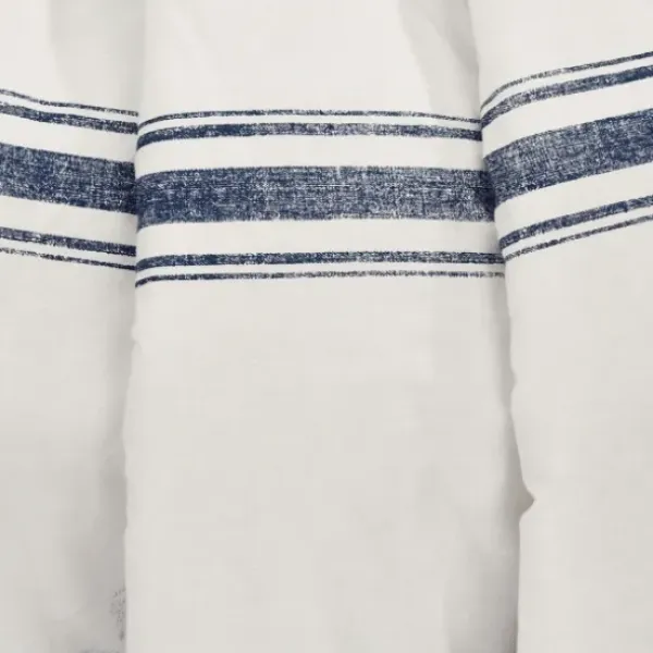Blankets & Throws-Kirkland's Home Navy Farmhouse Stripe Throw Blue