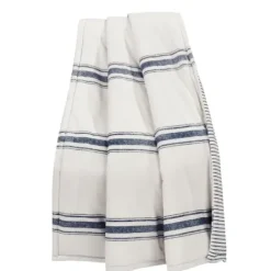 Blankets & Throws-Kirkland's Home Navy Farmhouse Stripe Throw Blue