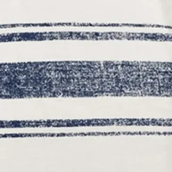 Blankets & Throws-Kirkland's Home Navy Farmhouse Stripe Throw Blue