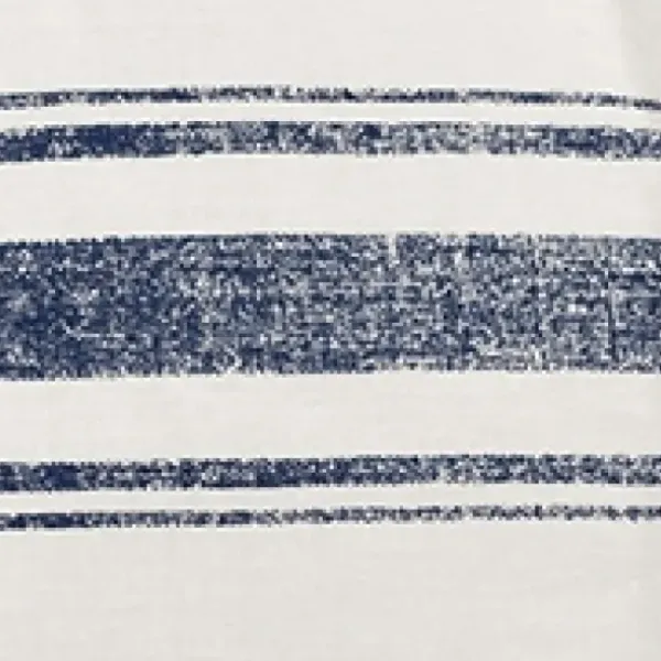 Blankets & Throws-Kirkland's Home Navy Farmhouse Stripe Throw Blue