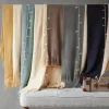 Blankets & Throws-Kirkland's Home Navy Faux Cashmere Color Block Throw Blanket Blue