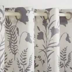 Curtains & Drapes-Kirkland's Home Navy Faux Linen Curtain Panel Set, 84 In. Blue