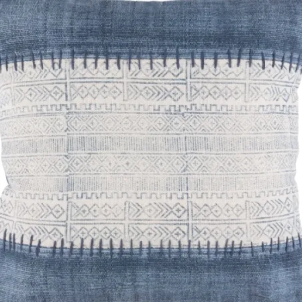 Pillows-Kirkland's Home Navy Feather Fill Pillow Blue