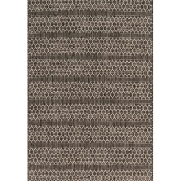 Outdoor Rugs-Kirkland's Home Navy Geo Lattice Outdoor Area Rug, 7X9 Blue