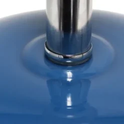Table Lamps-Kirkland's Home Navy Glass Short Oval Table Lamp Blue
