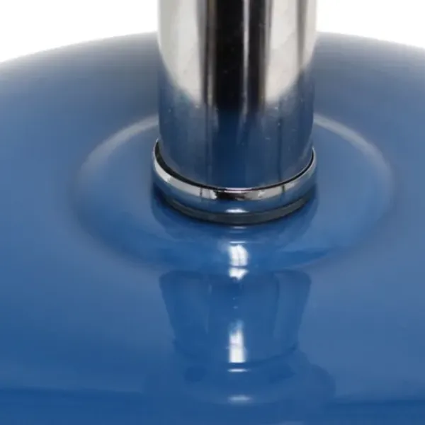 Table Lamps-Kirkland's Home Navy Glass Short Oval Table Lamp Blue