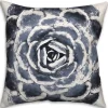Pillows-Kirkland's Home Navy Large Succulent Pillow Blue