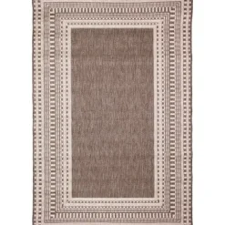 Outdoor Rugs-Kirkland's Home Navy Linear Macy Indoor/Outdoor Area Rug, 7X9 Blue