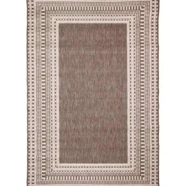 Outdoor Rugs-Kirkland's Home Navy Linear Macy Indoor/Outdoor Area Rug, 7X9 Blue