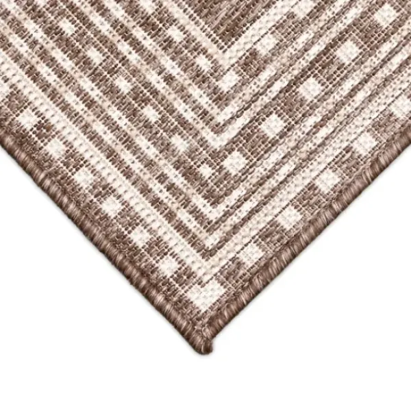 Outdoor Rugs-Kirkland's Home Navy Linear Macy Indoor/Outdoor Area Rug, 7X9 Blue