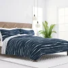 Quilts-Kirkland's Home Navy Linear Reversible 2-Pc. Twin Quilt Set Blue/White