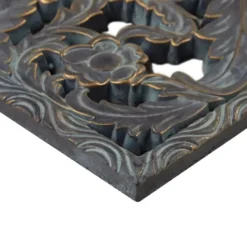 Wall Plaques-Kirkland's Home Navy Madison Park Floral Wall Plaques, Set Of 2 Blue