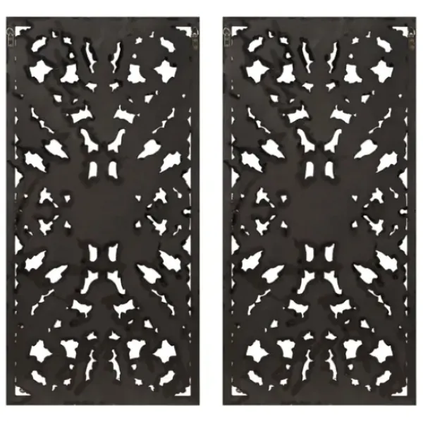 Wall Plaques-Kirkland's Home Navy Madison Park Floral Wall Plaques, Set Of 2 Blue