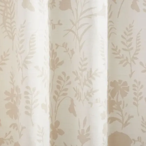 Curtains & Drapes-Kirkland's Home Navy Medallion Stripe Curtain Panel Set, 95 In. Blue/Ivory