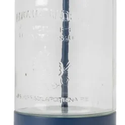 Table Lamps-Kirkland's Home Navy Metal And Glass Jar Table Lamp White