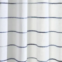 Curtains & Drapes-Kirkland's Home Navy Nantucket Fringe Curtain Panel Set, 95 In. Blue/White