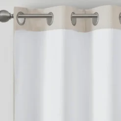 Curtains & Drapes-Kirkland's Home Navy Ombre Stripe Curtain Panel Set, 84 In. Blue/White