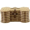 Baskets & Boxes-Kirkland's Home Navy Paw Patch Stripe Rectangle Pet Basket Blue