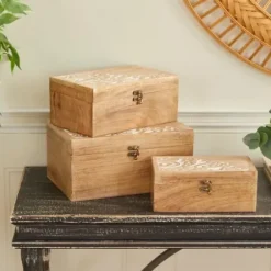 Baskets & Boxes-Kirkland's Home Navy Paw Trellis Rectangle Basket, 14 In. Blue