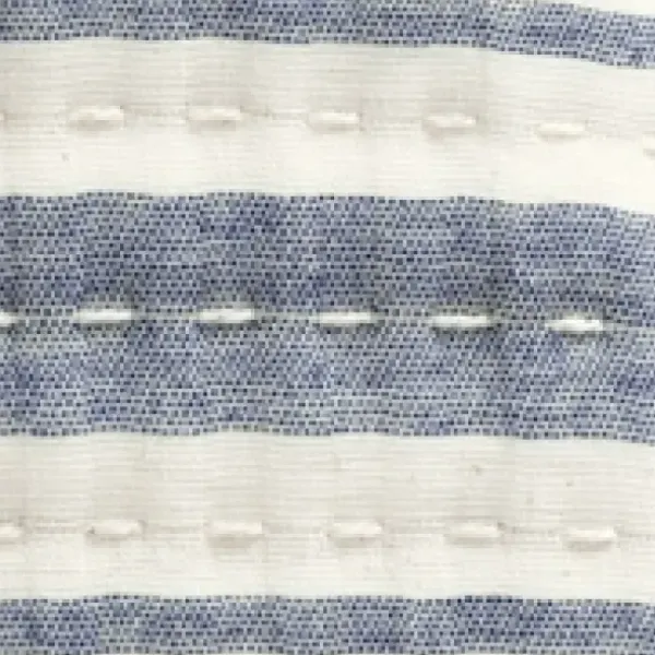 Quilts-Kirkland's Home Navy Pick Stitch Stripe Queen Quilt Blue/White