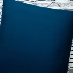Comforters-Kirkland's Home Navy Pintuck Stripe King 5-Pc. Comforter Set Blue/White