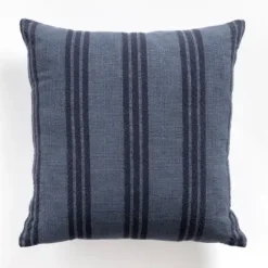 Pillows-Kirkland's Home Navy Providence Stripe Pillow Blue