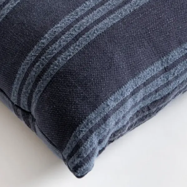 Pillows-Kirkland's Home Navy Providence Stripe Pillow Blue