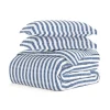 Duvets-Kirkland's Home Navy Rugged Stripe 2-Pc. Twin Duvet Cover Set Blue/White