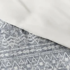 Duvets-Kirkland's Home Navy Rustic 3-Pc. King Duvet Cover Set Blue/White