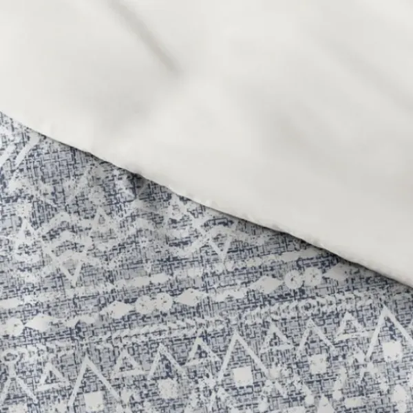 Duvets-Kirkland's Home Navy Rustic 3-Pc. Queen Duvet Cover Set Blue/White