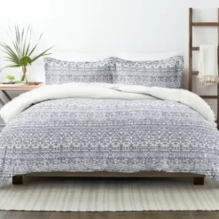 Duvets-Kirkland's Home Navy Rustic 3-Pc. Queen Duvet Cover Set Blue/White