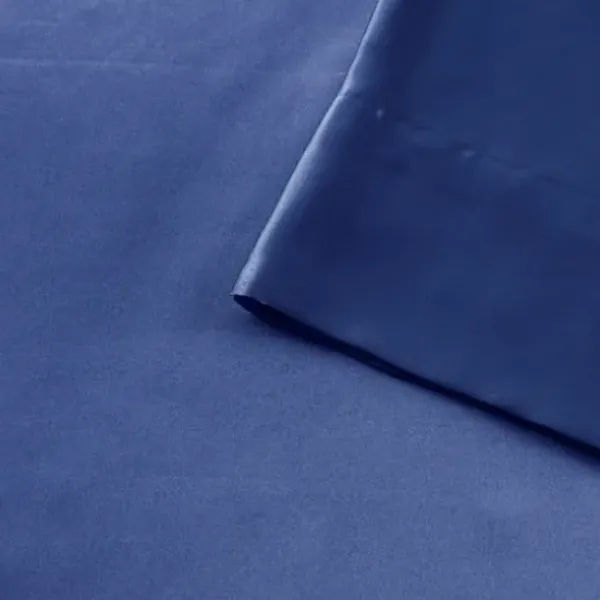 Bed Sheets-Kirkland's Home Navy Satin 6-Pc. Full Sheet Set Blue
