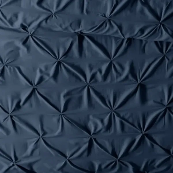 Duvets-Kirkland's Home Navy Soft Pinched 3-Pc. Twin Duvet Cover Set Blue