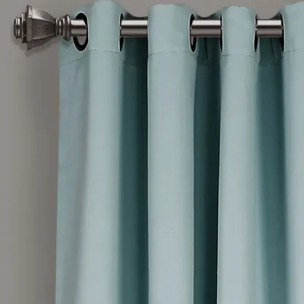 Curtains & Drapes-Kirkland's Home Navy Stripe Ricci Blackout Curtain Shade, 27 In. Blue