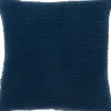 Pillows-Kirkland's Home Navy Subtle Striped Oversized Pillow Blue