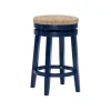 Bar Stools & Counter Height Stools-Kirkland's Home Navy Swivel Frame Counter Stool Blue