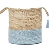 Baskets & Boxes-Kirkland's Home Navy Trellis Paw Print Storage Basket, 16 In. Blue