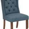 Dining Chairs-Kirkland's Home Navy Tufted Jenna Dining Chair Blue