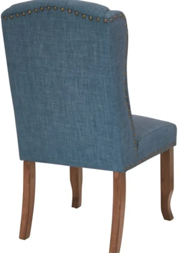 Dining Chairs-Kirkland's Home Navy Tufted Jenna Dining Chair Blue