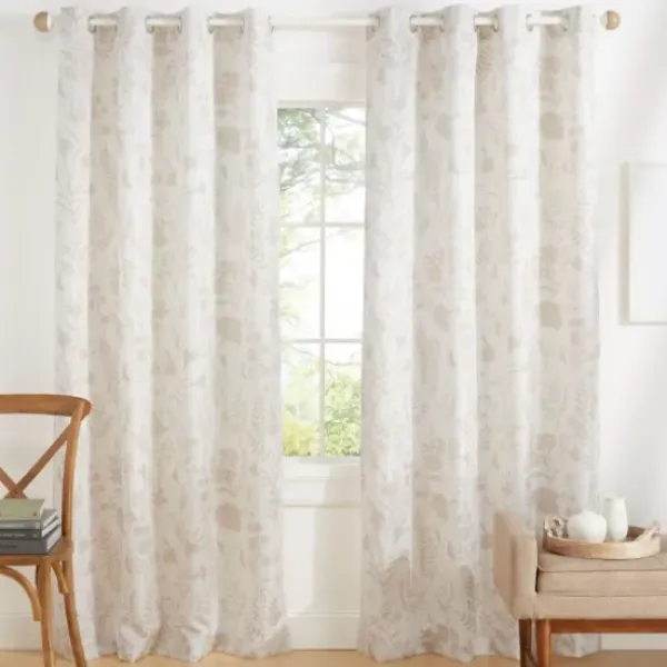 Curtains & Drapes-Kirkland's Home Navy Velvet Greta Curtain Panel Set, 95 In. Blue