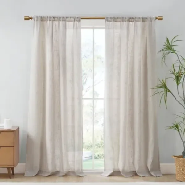 Curtains & Drapes-Kirkland's Home Navy Velvet Greta Curtain Panel Set, 84 In. Blue